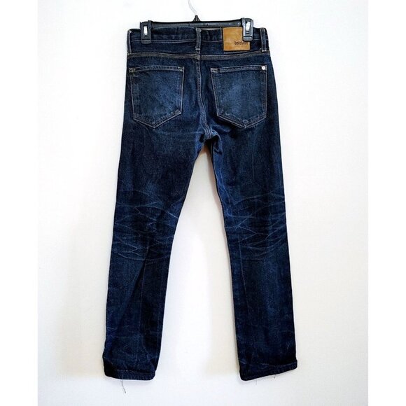 Baldwin The 76 Mid-Rise Tapered Jeans Blue Size 30X30 Button Fly Made  in USA - Picture 4 of 4